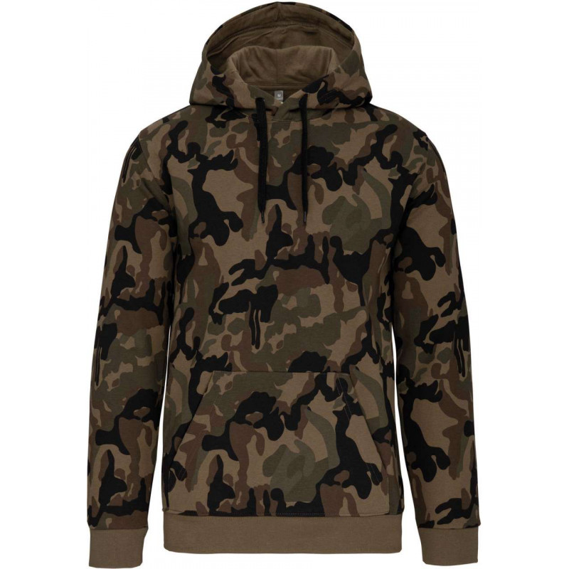Kapucnis pulóver- Camouflage Pulóverek, Vadász / horgász, Pulóverek, Nyomtatás nélküli termékek image