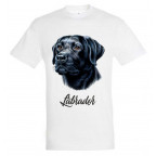 Fekete Labrador Retriever póló egyedi névvel Pólók, Pólók kutyatulajdonosoknak image